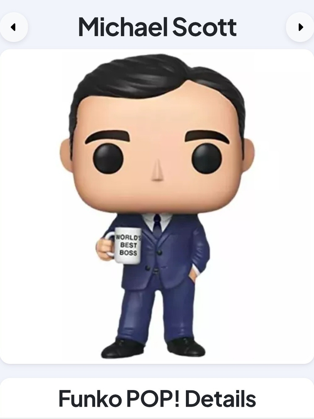 Funko Pop! Rhe Office Figure Michael Scott - Best Boss Ever